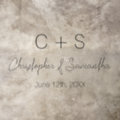 Modern Monogram Script Custom Wedding Floor Decals | Zazzle
