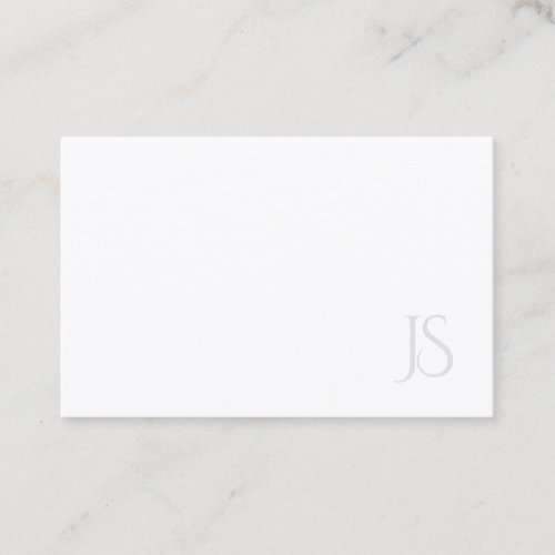 Modern Monogram Simple Template Elegant Top Business Card