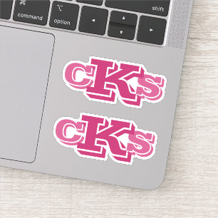 Modern Monogram Stickers   Initial Labels