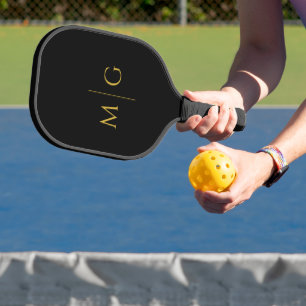 Modern Monogram Stylish Custom Pickleball Paddle
