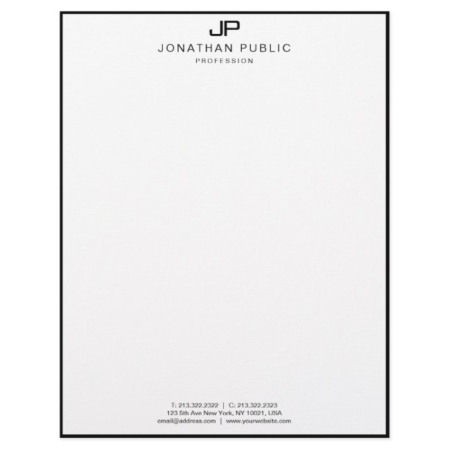 Create Your Own Custom Letterhead | Zazzle