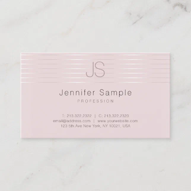 Modern Monogram Template Elegant Professional Business Card | Zazzle