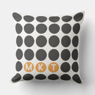 Modern Monogram Throw Pillow