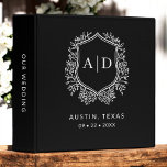 Modern Monogram Wedding Black Crest<br><div class="desc">Elevate your wedding celebration with the Modern Monogram Wedding Crest Napkins. Featuring an elegant monogram crest design, these high-quality napkins add a sophisticated touch to any event. Perfect for weddings, engagement parties, and bridal showers, they are both stylish and functional, helping keep your event tidy. Customize with your initials for...</div>