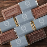 Modern Monogram Wedding Dusty Blue Crest Hershey's Miniatures<br><div class="desc">Elevate your wedding favors with Modern Monogram Wedding Crest Hershey's Miniatures. These personalized chocolates feature a sophisticated monogram crest design, adding an elegant touch to your celebration. Perfect for wedding receptions, engagement parties, or bridal showers, each miniature chocolate offers a delicious treat for guests. Customize with your initials for a...</div>