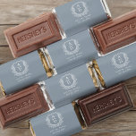 Modern Monogram Wedding Dusty Blue Crest Hershey's Miniatures<br><div class="desc">Elevate your wedding favors with Modern Monogram Wedding Crest Hershey's Miniatures. These personalized chocolates feature a sophisticated monogram crest design, adding an elegant touch to your celebration. Perfect for wedding receptions, engagement parties, or bridal showers, each miniature chocolate offers a delicious treat for guests. Customize with your initials for a...</div>