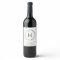 Modern Monogram Wedding Favor Wine Labels