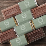 Modern Monogram Wedding Sage Green Crest Hershey's Miniatures<br><div class="desc">Elevate your wedding favors with Modern Monogram Wedding Crest Hershey's Miniatures. These personalized chocolates feature a sophisticated monogram crest design, adding an elegant touch to your celebration. Perfect for wedding receptions, engagement parties, or bridal showers, each miniature chocolate offers a delicious treat for guests. Customize with your initials for a...</div>