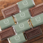 Modern Monogram Wedding Sage Green Crest Hershey's Miniatures<br><div class="desc">Elevate your wedding favors with Modern Monogram Wedding Crest Hershey's Miniatures. These personalized chocolates feature a sophisticated monogram crest design, adding an elegant touch to your celebration. Perfect for wedding receptions, engagement parties, or bridal showers, each miniature chocolate offers a delicious treat for guests. Customize with your initials for a...</div>