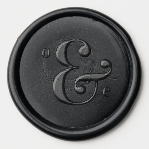 Modern Monogram Wedding Wax Seal Sticker