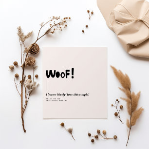 Modern Monogram White Minimalist Wedding Napkins