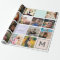 Modern monogram your family 16 photo collage grid