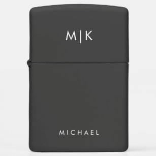 Modern Monogram Zippo Lighter