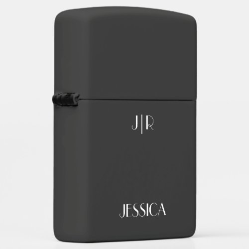 Modern Monogram Zippo Lighter