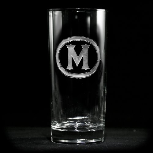 Modern Monogrammed Cooler Glass