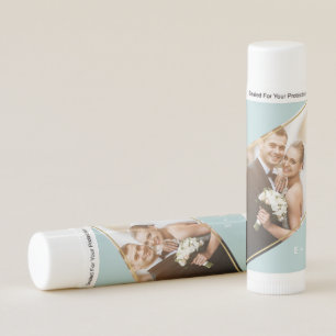 Modern Monogrammed Custom Photo Lip Balm