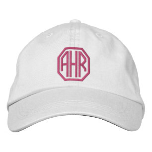 Modern Monogrammed Embroidered Hat