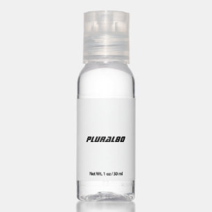 Modern monogrammed hand sanitizer