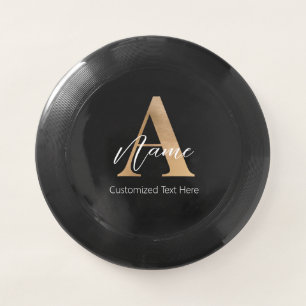 Modern Monogrammed Initial A & Name Personalized Wham-O Frisbee