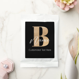 Modern Monogrammed Initial B & Name Personalized Margarita Drink Mix