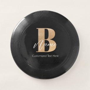 Modern Monogrammed Initial B & Name Personalized Wham-O Frisbee