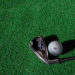 Modern monogrammed initial colored letter C Golf Balls