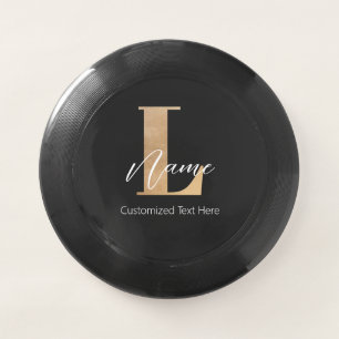 Modern Monogrammed Initial L & Name Personalized Wham-O Frisbee