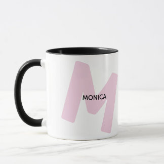 Modern Monogrammed Initial & Name Coffee mug