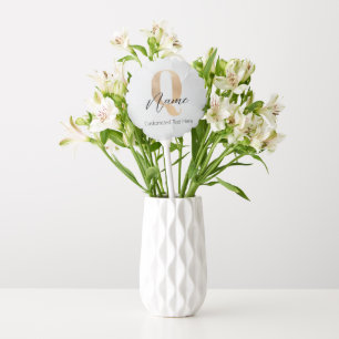 Modern Monogrammed Initial Q & Name Personalized Balloon