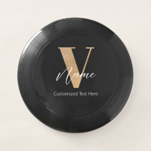 Modern Monogrammed Initial V & Name Personalized Wham-O Frisbee
