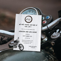 Modern Monogrammed Motorcycle Adventure Wedding
