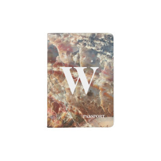 Modern Monogrammed Passport Passport Holder