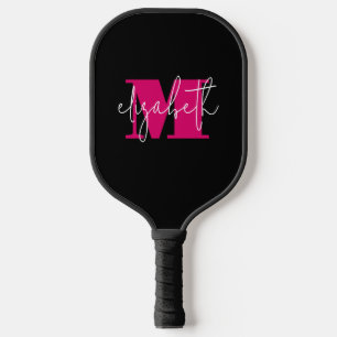 Modern Monogrammed Pickleball Paddle