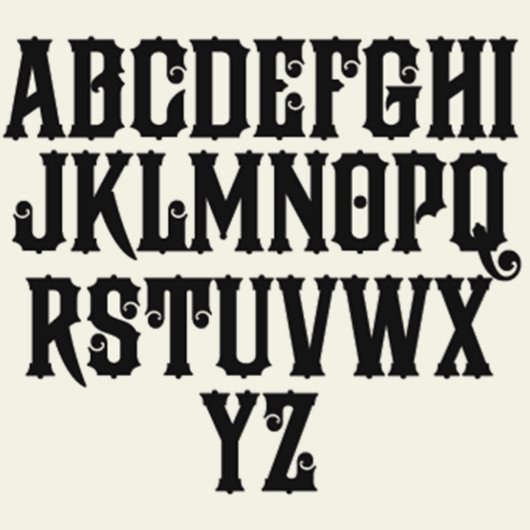 Modern Monogrammed Wine Glass (Font)