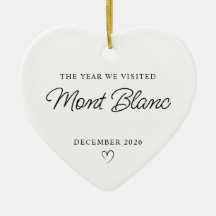 Modern Monoline The Year We Visited France Ceramic Ornament