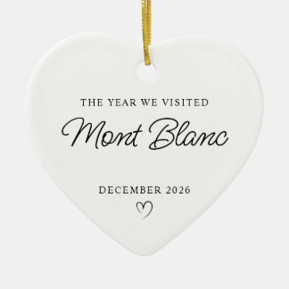 Modern Monoline The Year We Visited France Ceramic Ornament