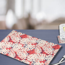 Modern Monstera Leaf Patterned Placemat