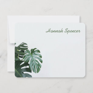 Modern Monstera Note Card