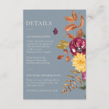 Modern Moody Autumn Garden Floral Wedding Details