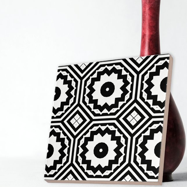 Modern Moroccan Motifs Geometric Pattern Ceramic Tile (Creator Uploaded)