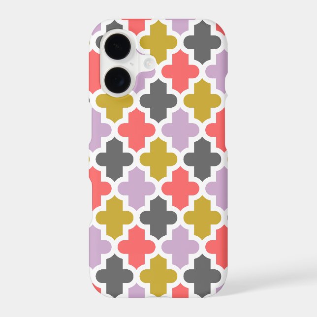 Modern Moroccan Pattern Iphone Case (Back)
