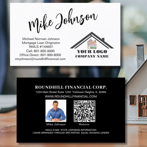 Modern Mortgage Professional Logo QR Code     Business Card