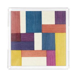 Modern Mosaic Acrylic Tray