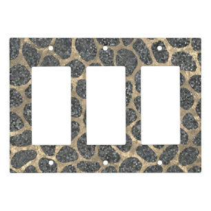 Modern Mosaic Animal Print Light Switch Cover