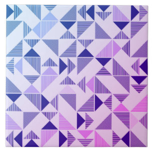 Modern Mosaic Geometric Triangle Ceramic Tile