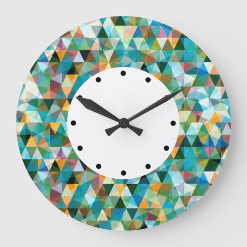 Modern Mosaic Wall Clock Design