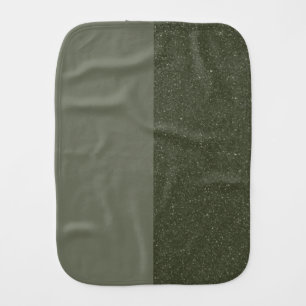 Modern Moss Burp Cloth Reversed Split (Custom)