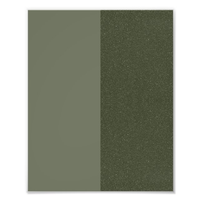 Modern Moss Dual Texture Poster – Customizable (Front)