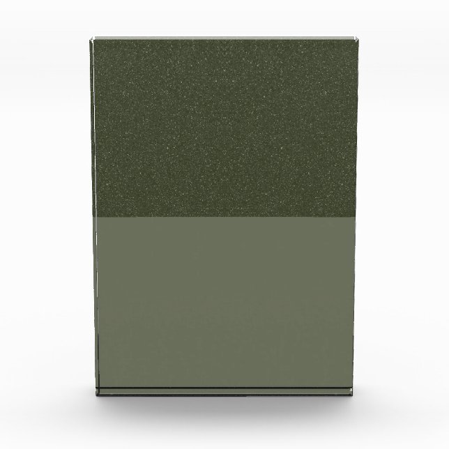 Modern Moss Green Acrylic Award – Customizable (Front)