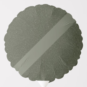 Modern Moss Green Balloon with Textured Stripe